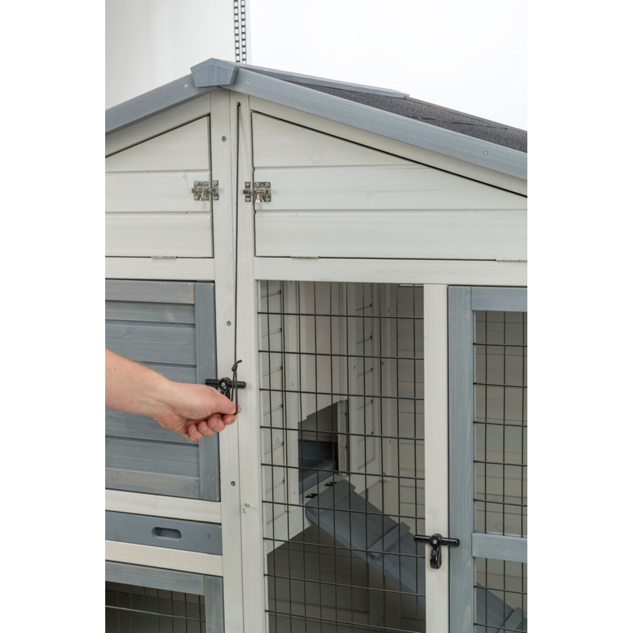TRIXIE Kleintierstall mit Freilaufgehege grau | tiierisch.de Bild 8