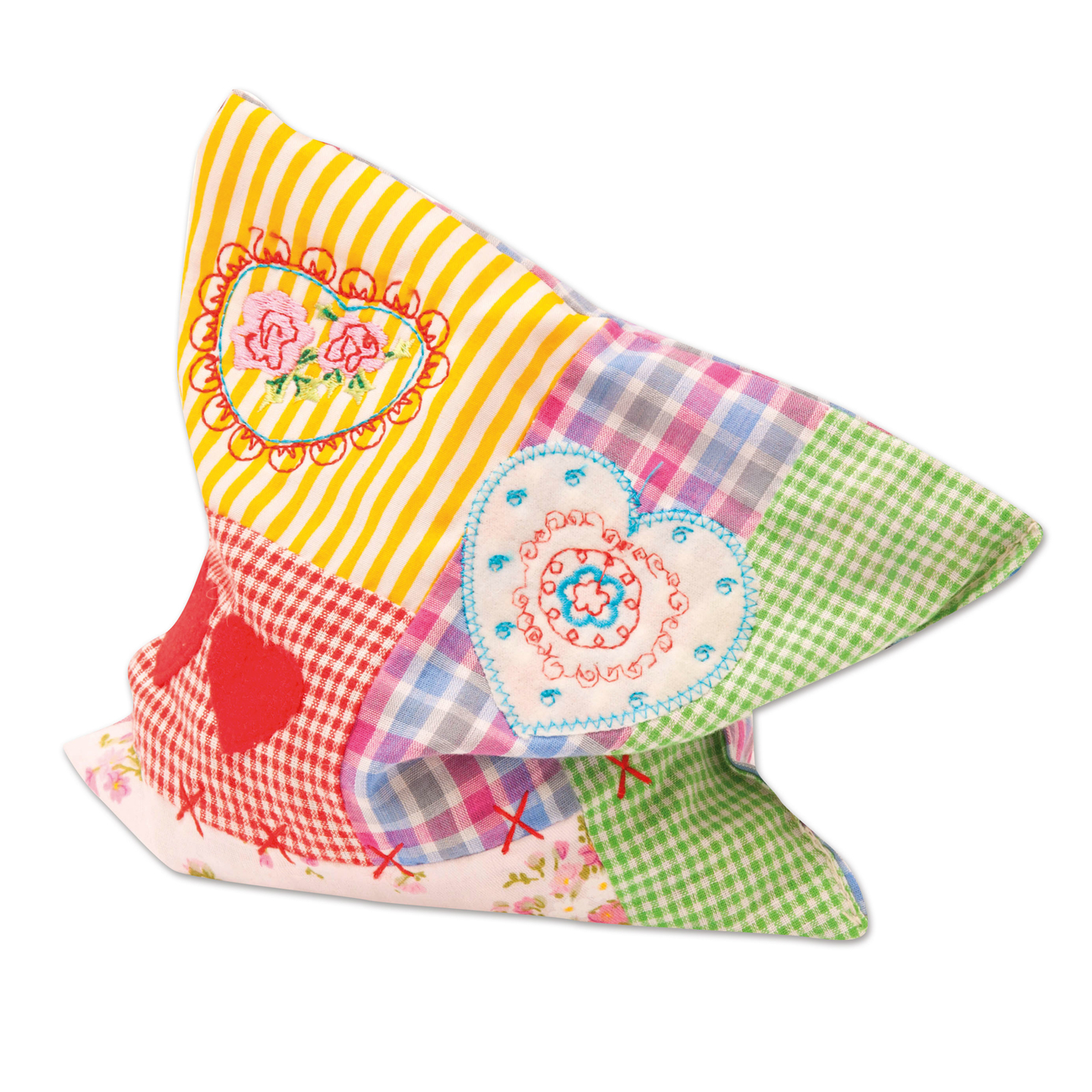 Patchwork Katzenspielkissen Bild 7
