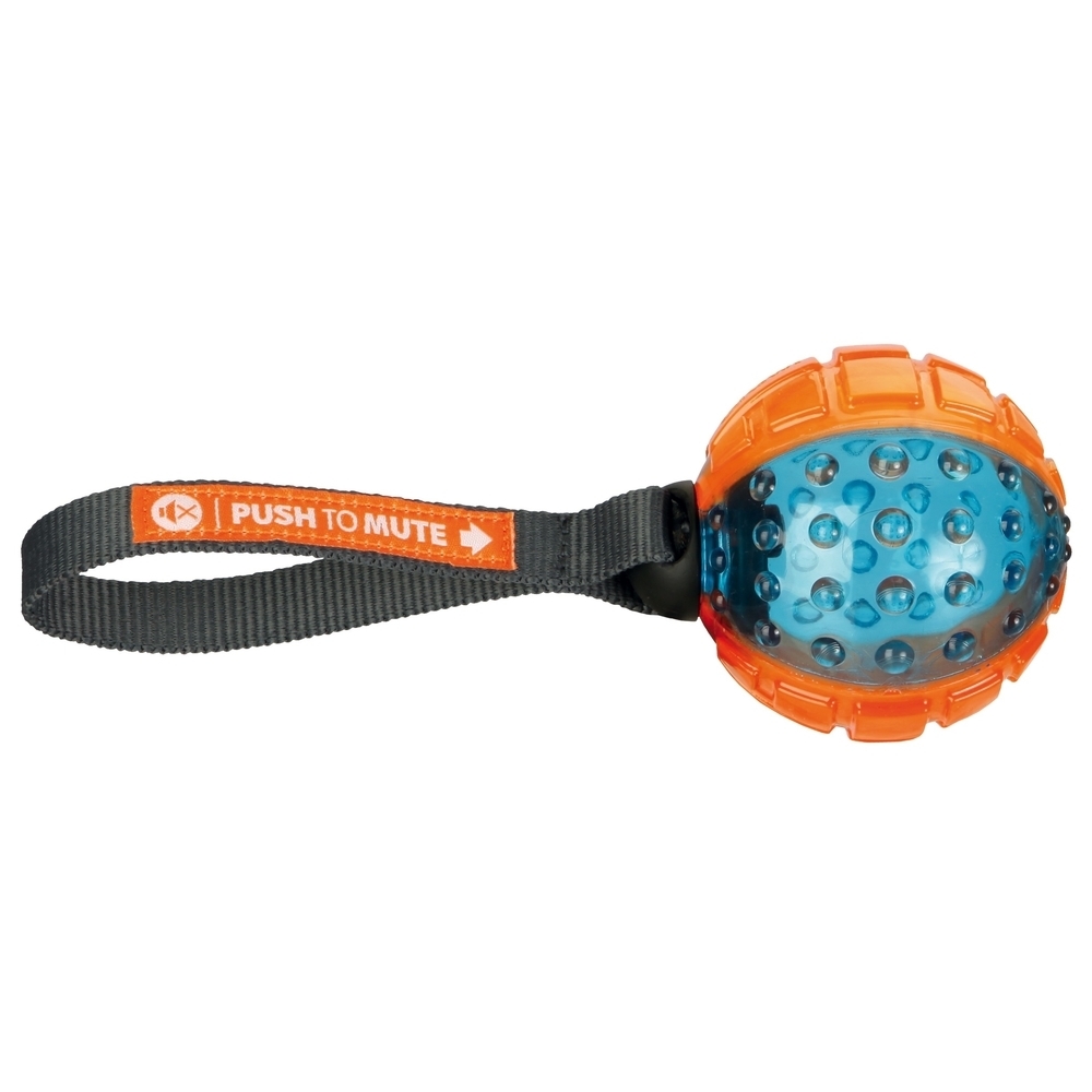 Push to mute, Hundeball mit Schlaufe Bild 1