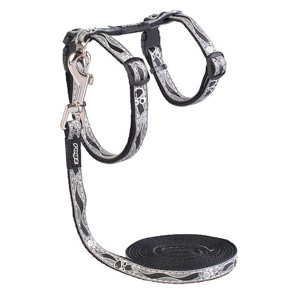 NightCat - Katzengeschirr mit Leine, reflektierend Bild 1