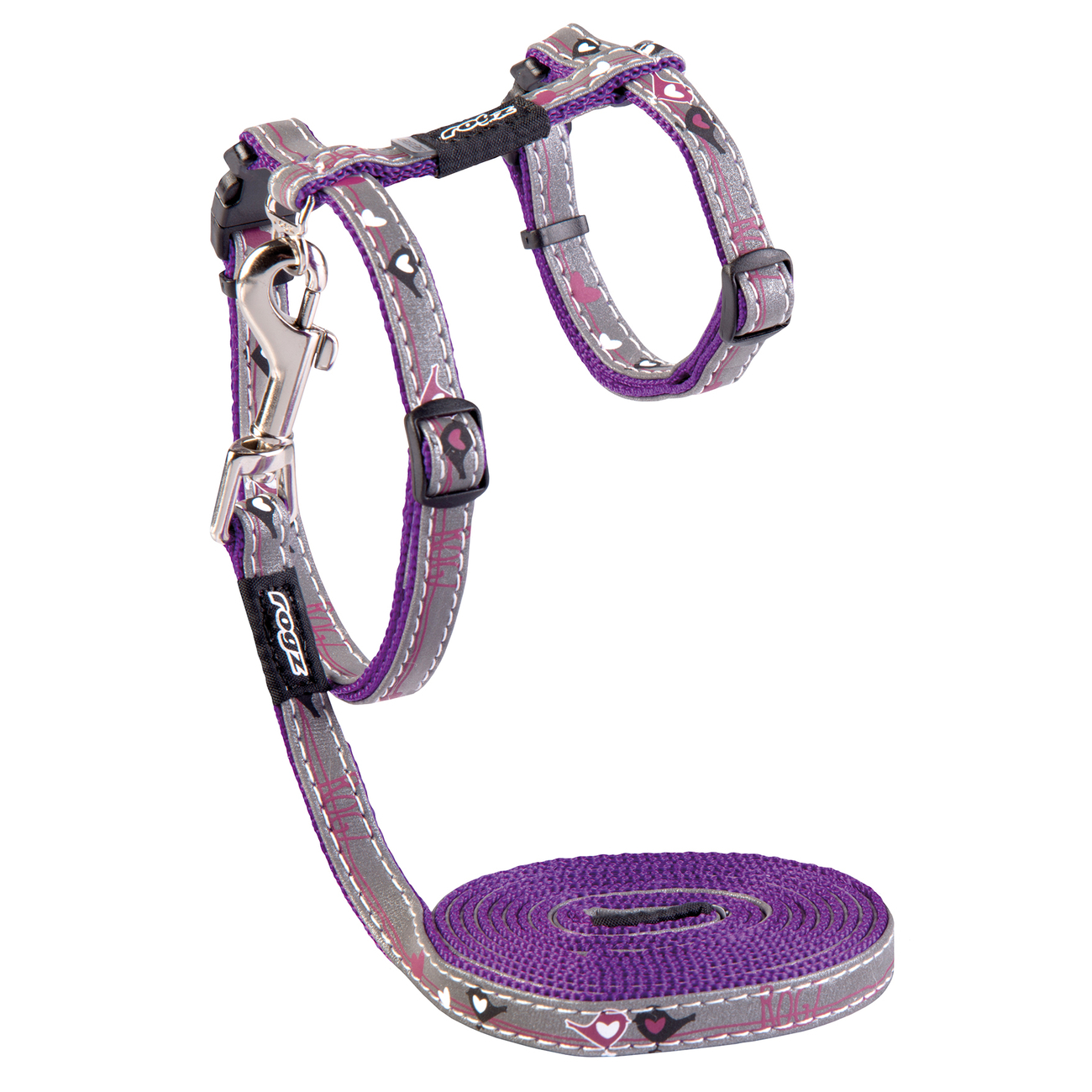 NightCat - Katzengeschirr mit Leine, reflektierend Bild 3