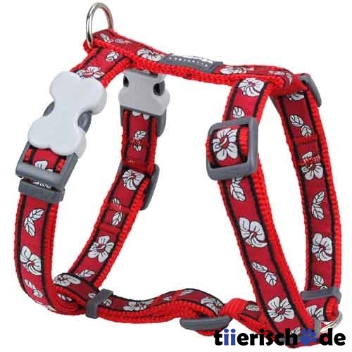Red Dingo Geschirr Design Hibiscus Bild 1