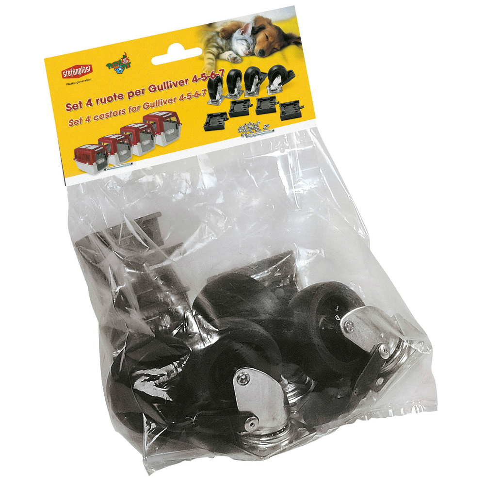 Rollen, Rädersatz für Gulliver Transportboxen Bild 2