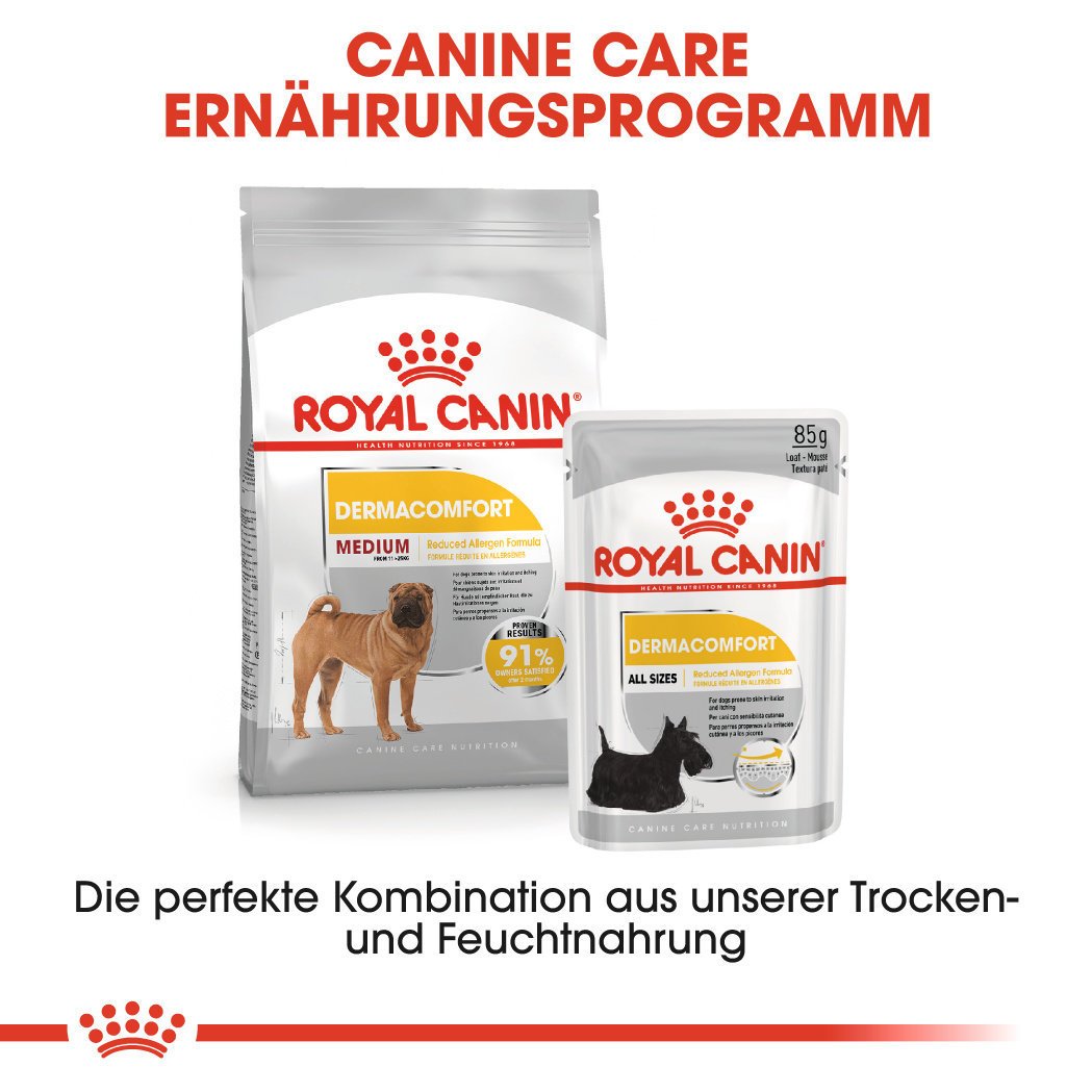 Royal Canin CCN Dermacomfort Medium Trockenfutter für mittelgroße Hunde mit empfindlicher Haut Bild 5