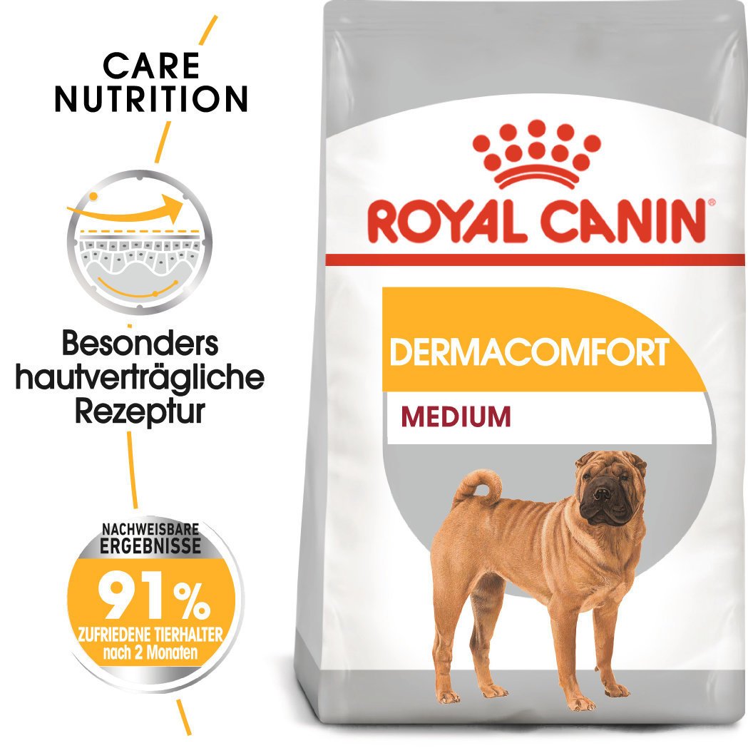 Royal Canin CCN Dermacomfort Medium Trockenfutter für mittelgroße Hunde mit empfindlicher Haut Bild 2