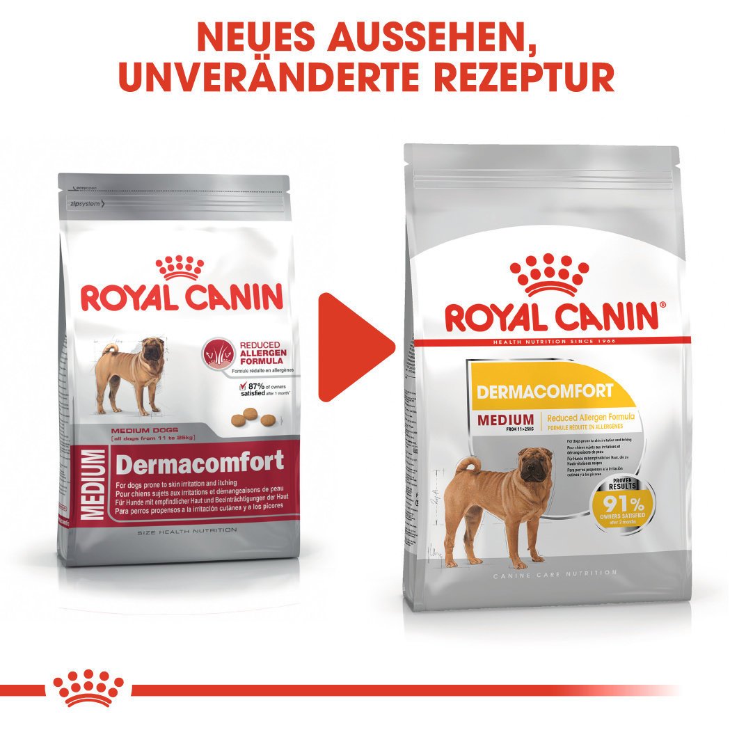Royal Canin CCN Dermacomfort Medium Trockenfutter für mittelgroße Hunde mit empfindlicher Haut Bild 7