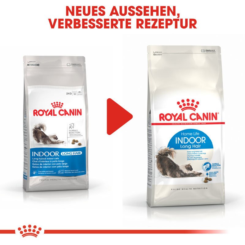 Royal Canin INDOOR Longhair Trockenfutter für Wohnungskatzen mit langem Fell Bild 8