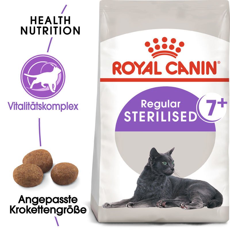 Royal Canin STERILISED 7+ Trockenfutter für ältere kastrierte Katzen Bild 2