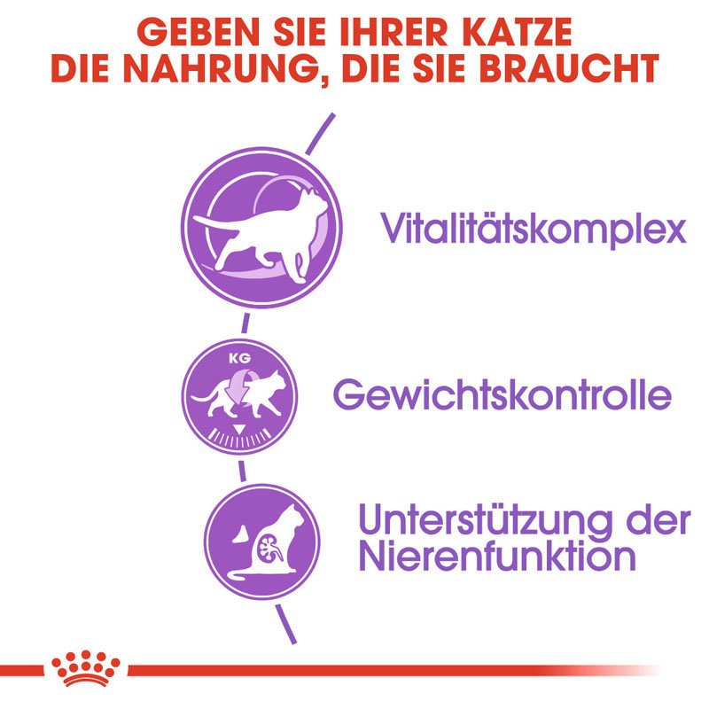 Royal Canin STERILISED 7+ Trockenfutter für ältere kastrierte Katzen Bild 3