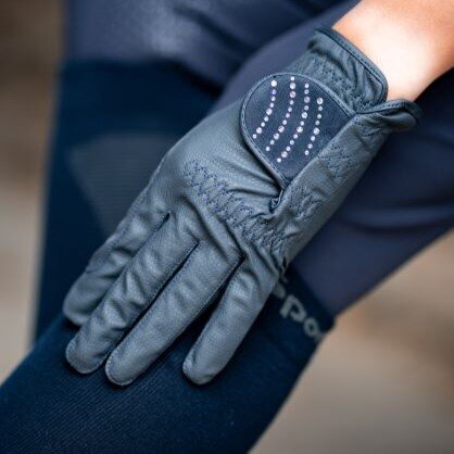 Reithandschuh Dubai mit Strasssteinchen Bild 5