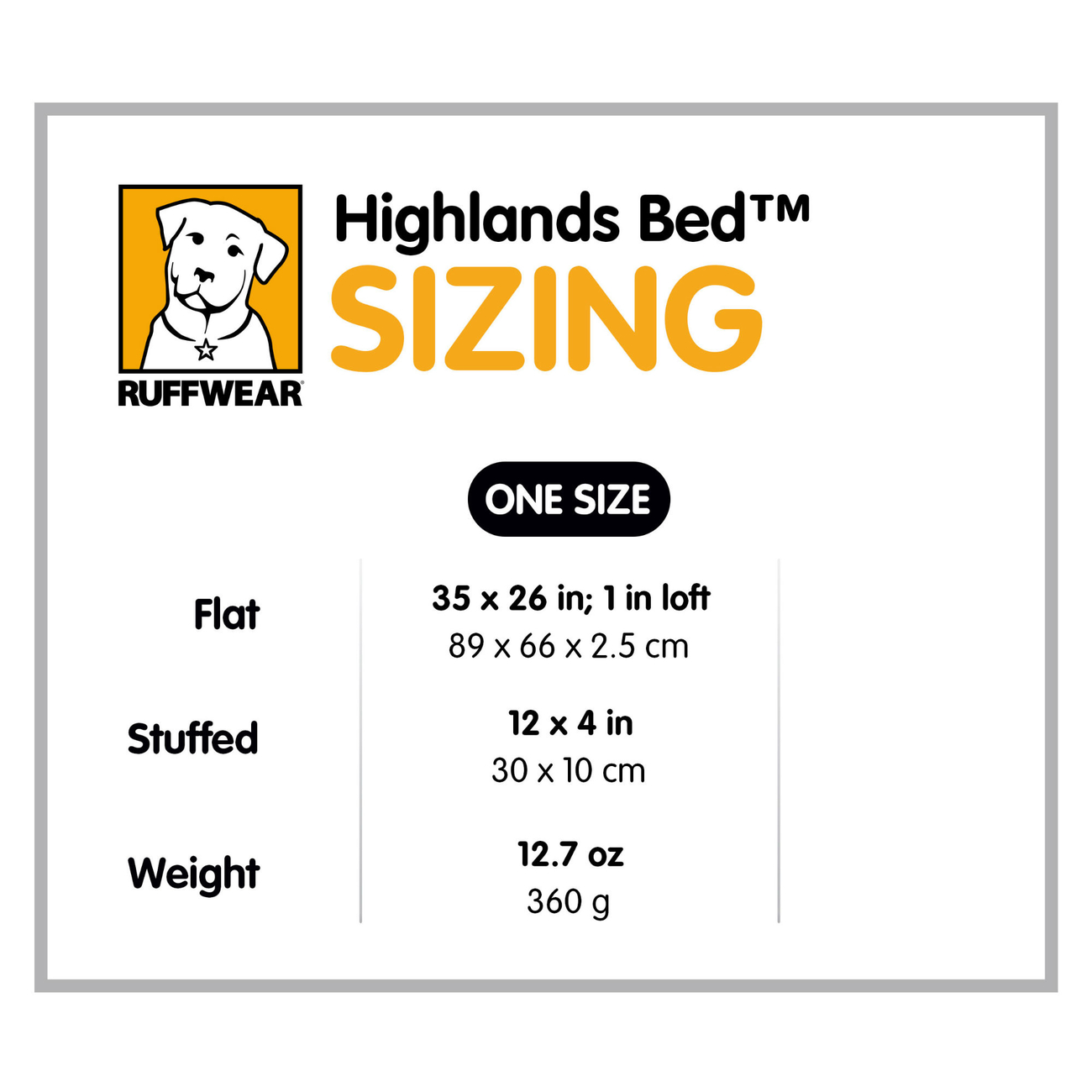 Ruffwear Hundebett Highlands Bed für Outdoor Bild 10