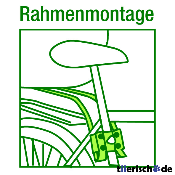 Halter für Hundefahrradkorb mit Rahmenmontage Bild 2