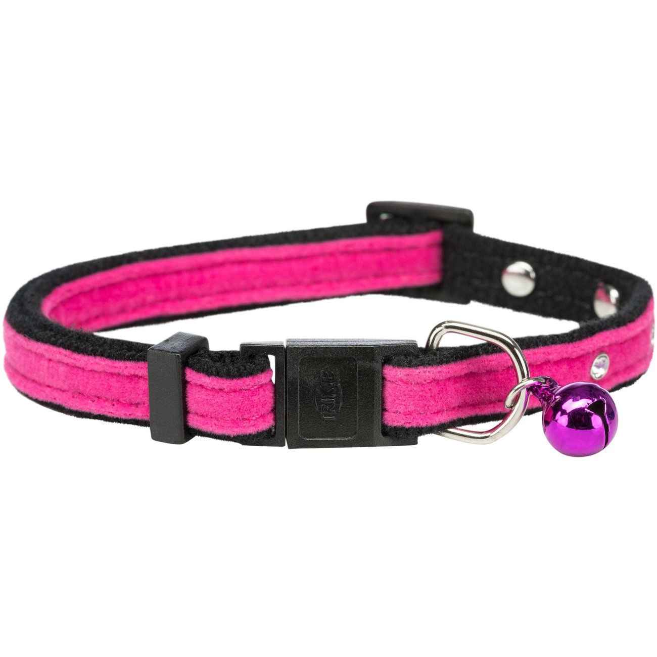 Samt Katzenhalsband mit Strass Bild 5