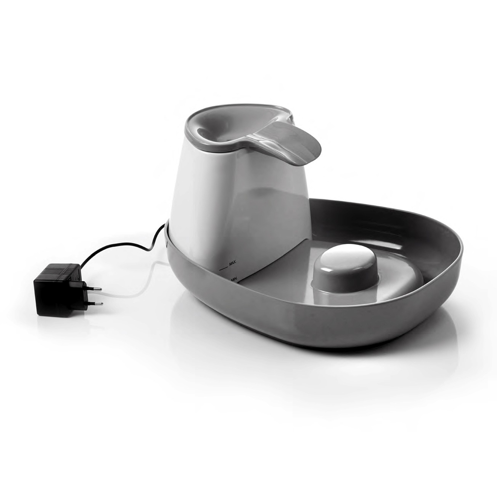 Savic Trinkbrunnen Cascade für Katzen und Hunde, 1,5 l, 34 x 28 x 17 cm, grau Savic Trinkbrunnen Cascade für Katzen und Hunde, 1,5 l, 34 x 28 x 17 cm, grau