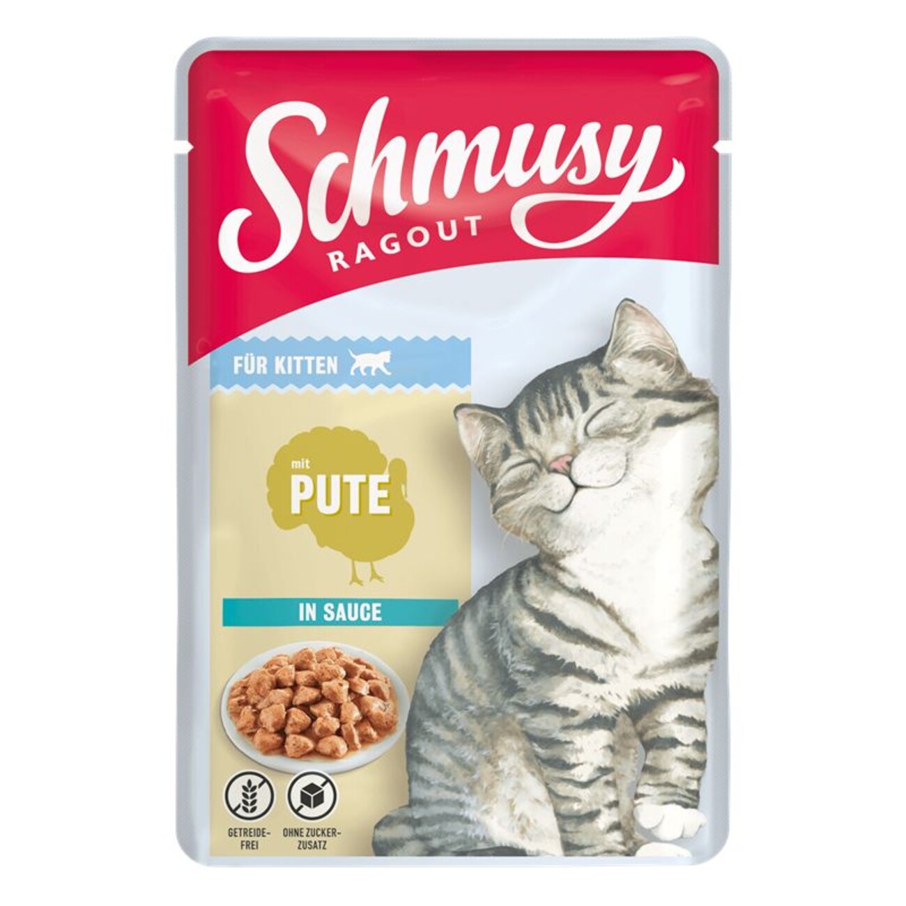 Schmusy Ragout Kitten Katzenfutter in Sauce Bild 1