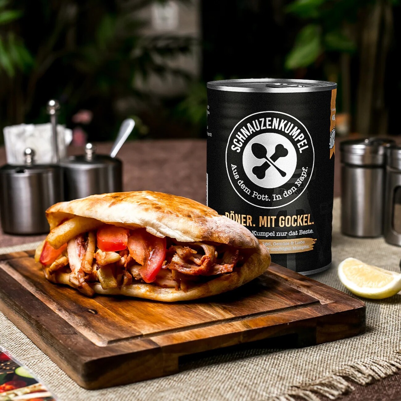 Döner. Mit Gockel. Hundefutter Bild 5