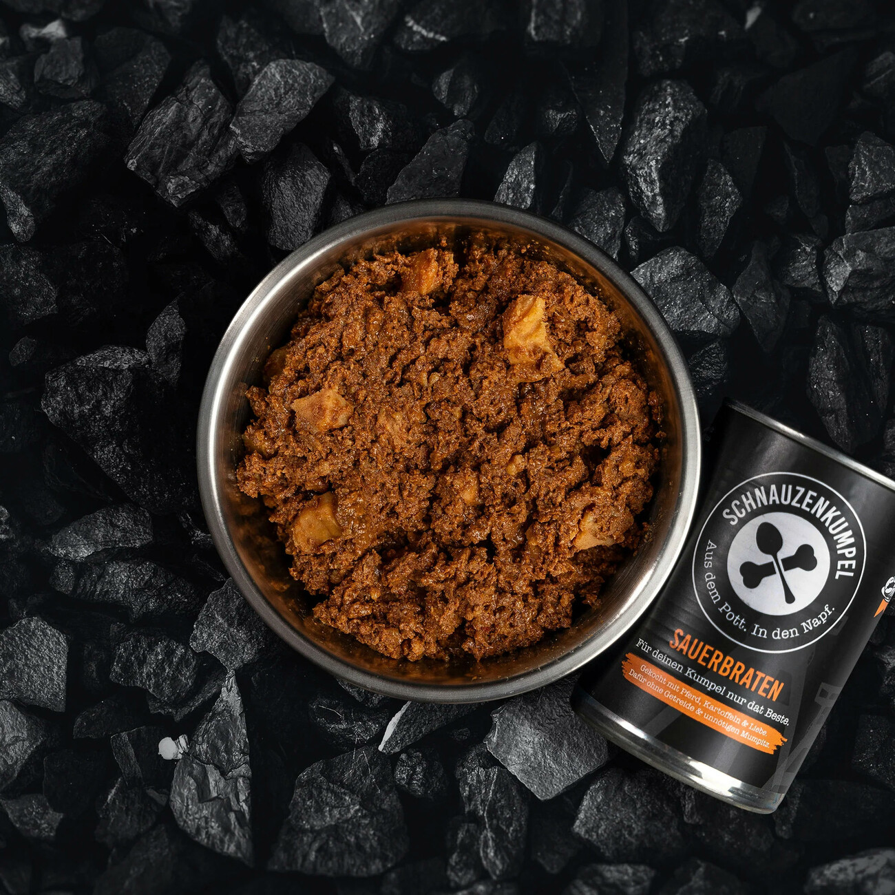 Futterkiste, Nassfutter für Hunde mit 3 Dosendeckeln Bild 4