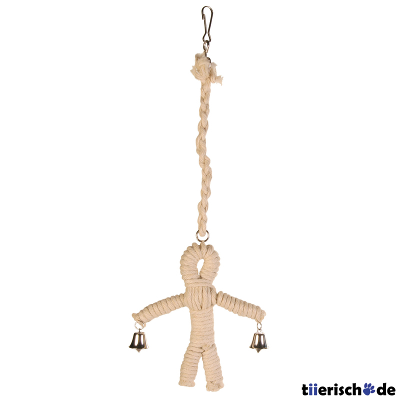 Sisal-Männchen, Vogelspielzeug Bild 1