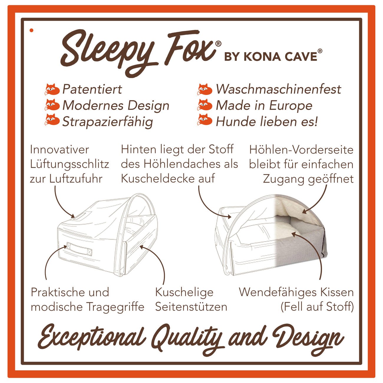 Sleepy Fox® Kuschelhöhlen Hundebett Bild 15