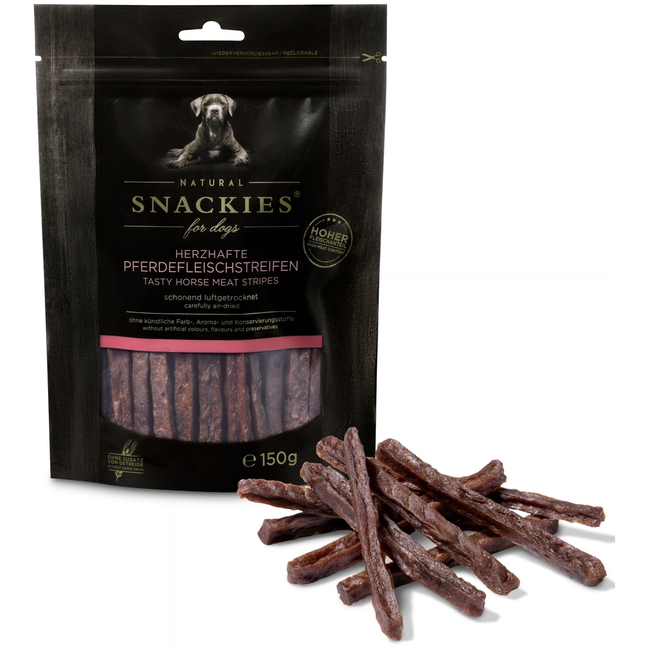 Snackies – herzhaftes Pferdefleisch luftgetrocknet Bild 2