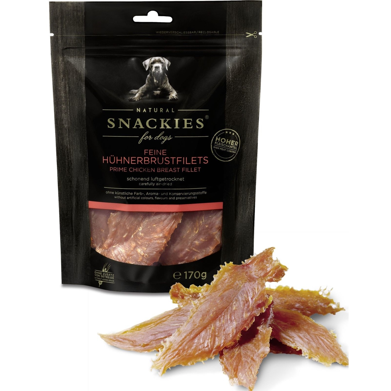 Snackies – luftgetrocknete Hühnerbrustfilets/streifen Bild 2