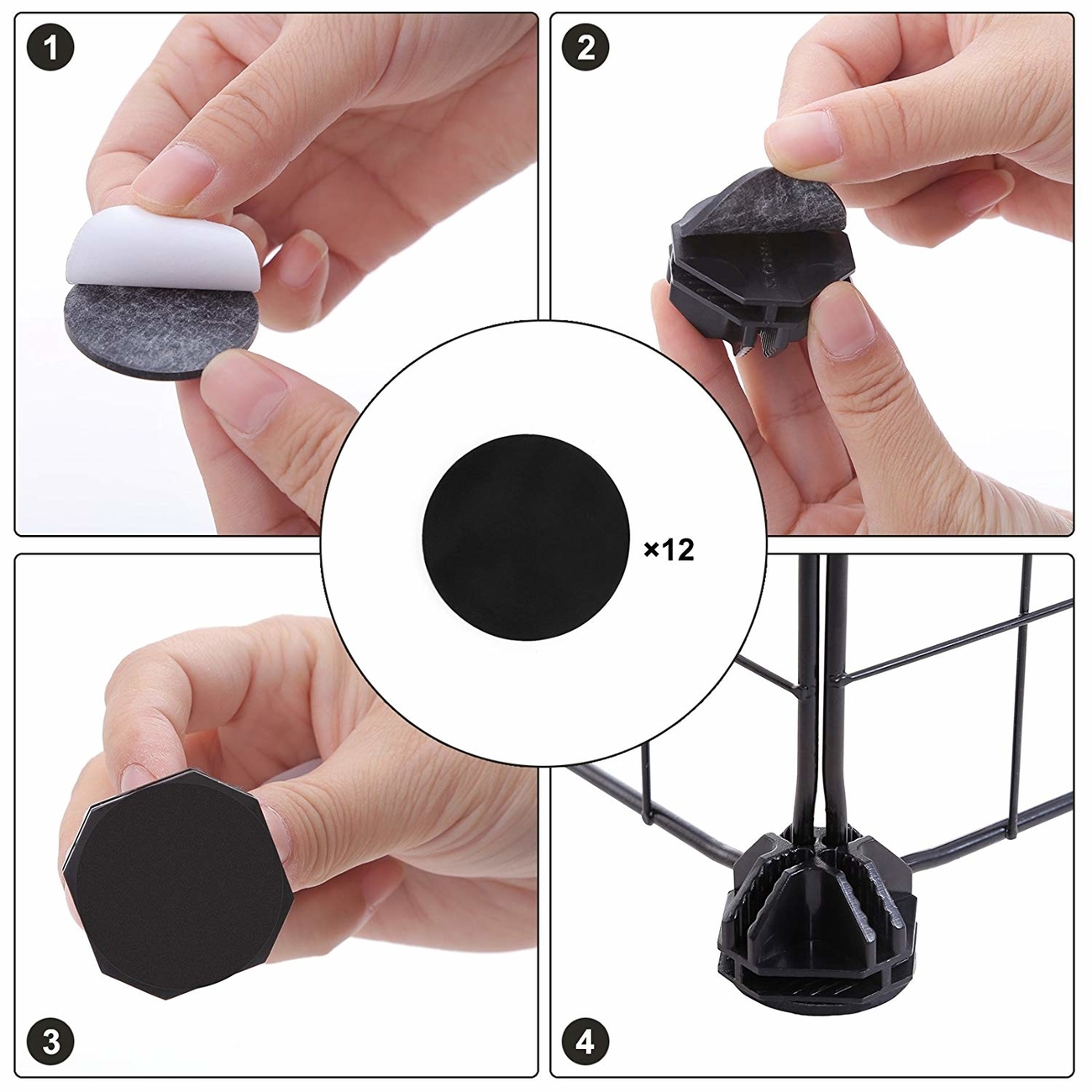 SONGMICS Gittergehege großes Laufgitter für Kleintiere und Meerschweinchen Bild 7