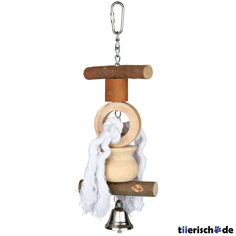 Spielzeug für Vögel aus Holz Bild 2