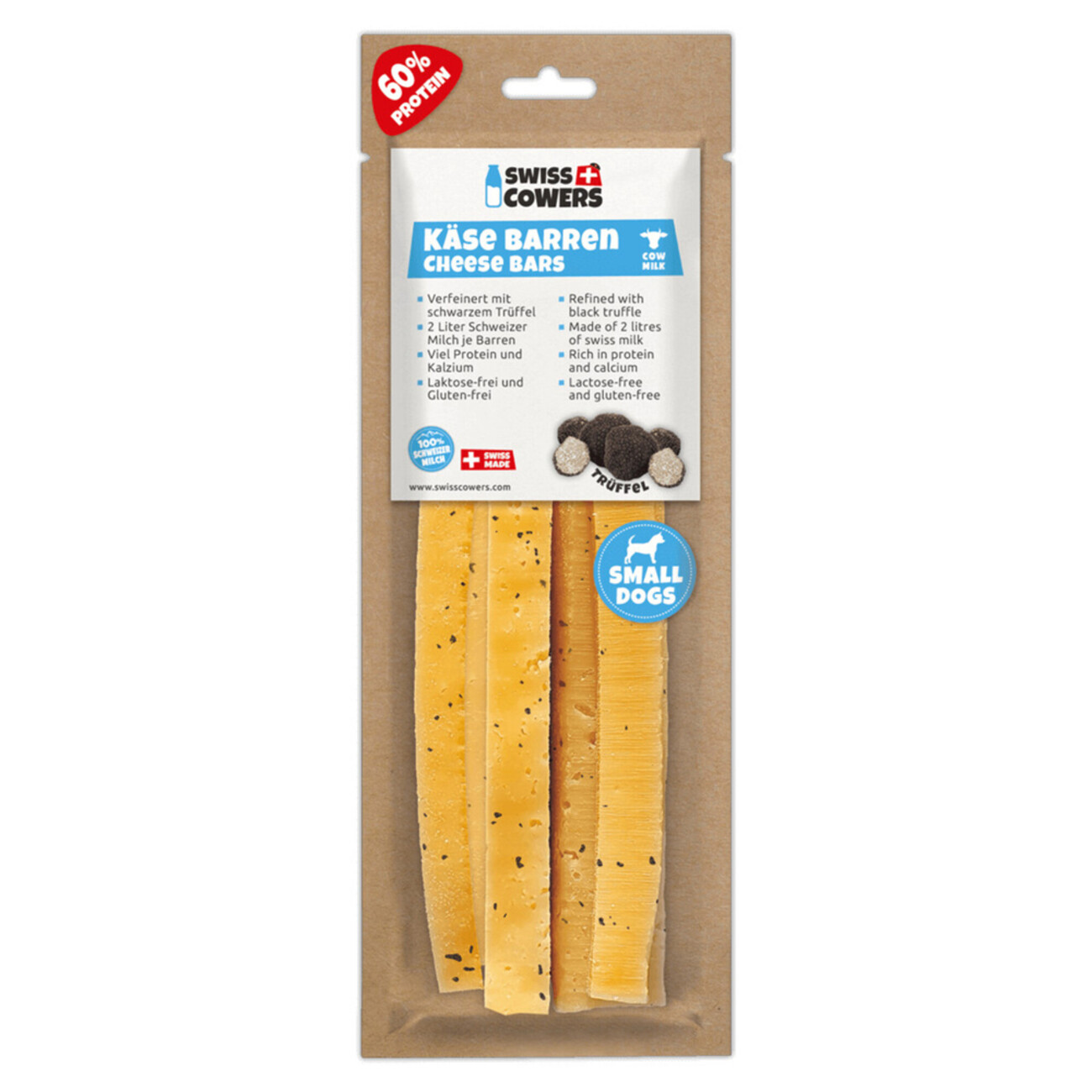 Kaukäse Stangen für Hunde, Käse Barren mit schwarzem Trüffel Bild 3