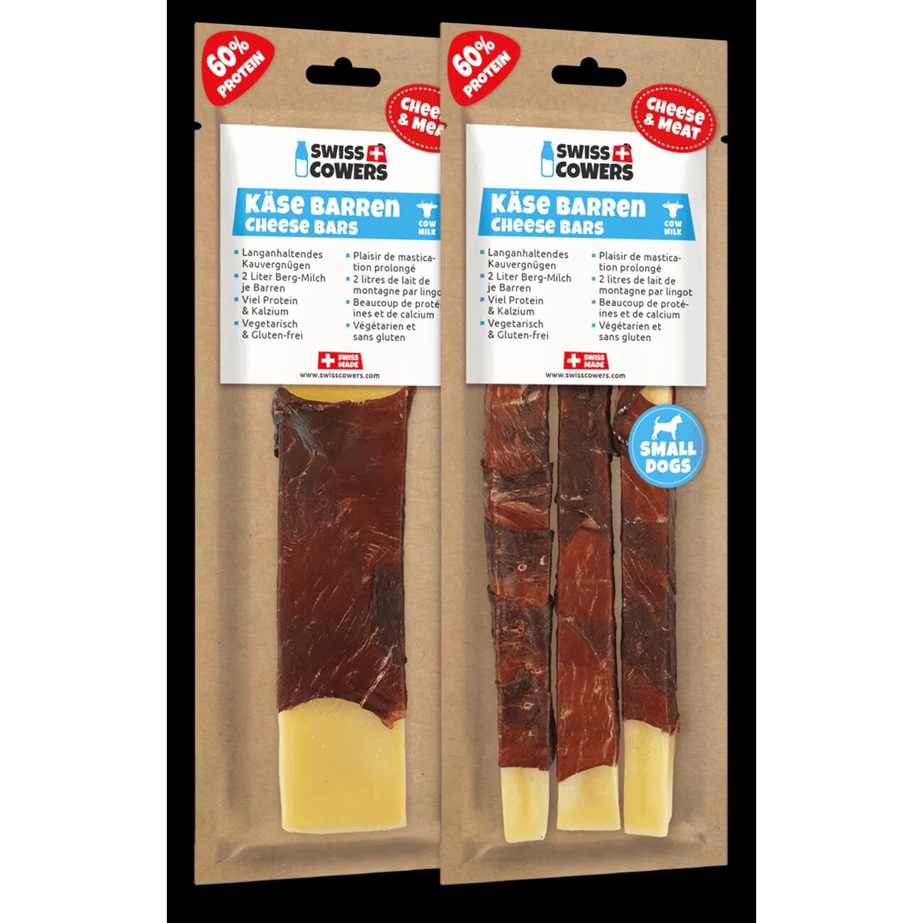 Kaukäse Stangen für Hunde, Käse Barren mit Fleisch Bild 1