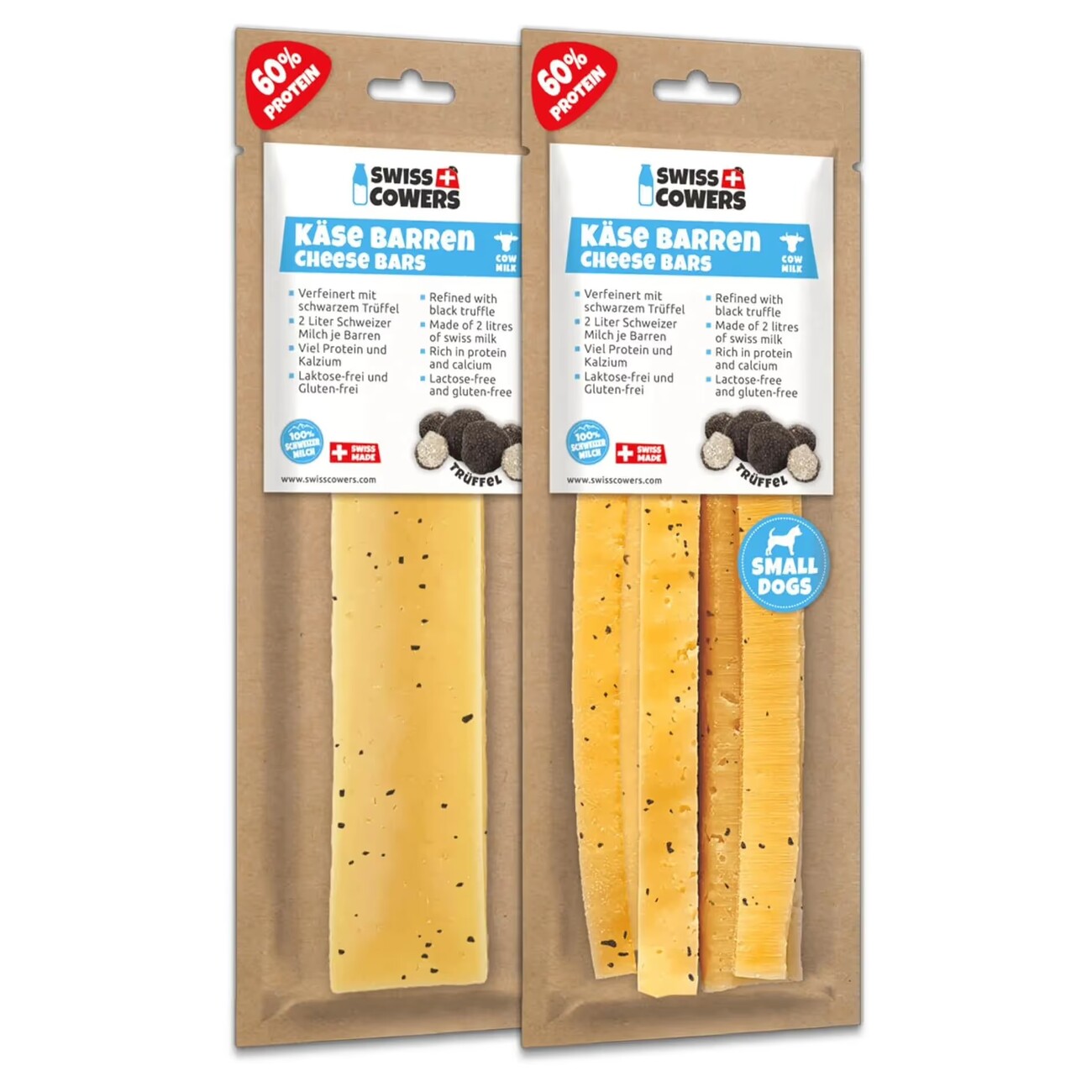 Kaukäse Stangen für Hunde, Käse Barren mit schwarzem Trüffel Bild 1