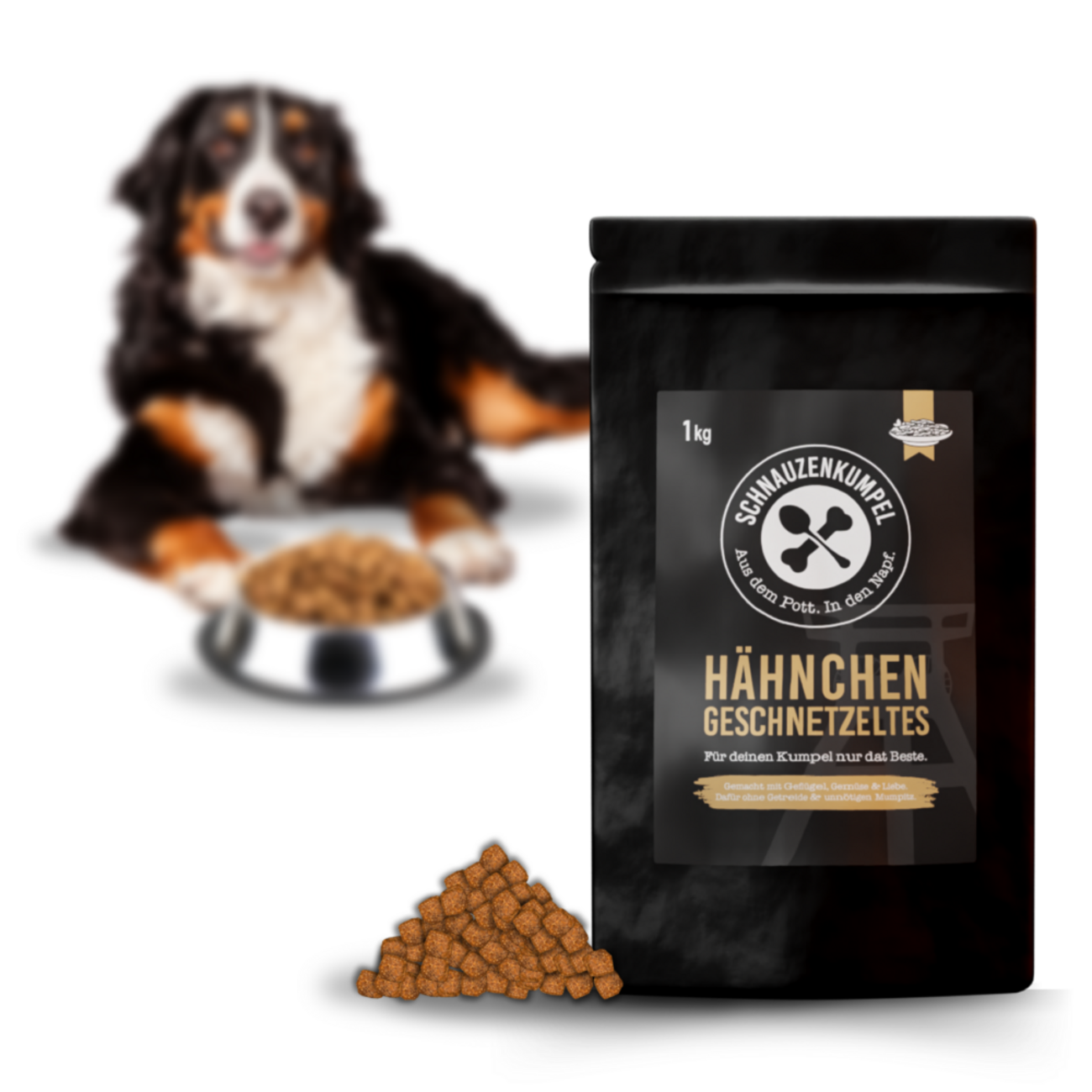 Hähnchengeschnetzeltes Trockenfutter für Hunde Bild 2