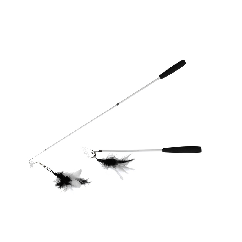 Teleskop Spielangel mit Federn für Katzen Bild 4