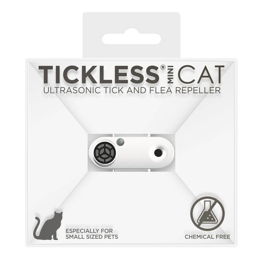 Tickless Mini Cat Ultraschallgerät für Katzen, weiss Tickless Mini Cat Ultraschallgerät für Katzen, weiss