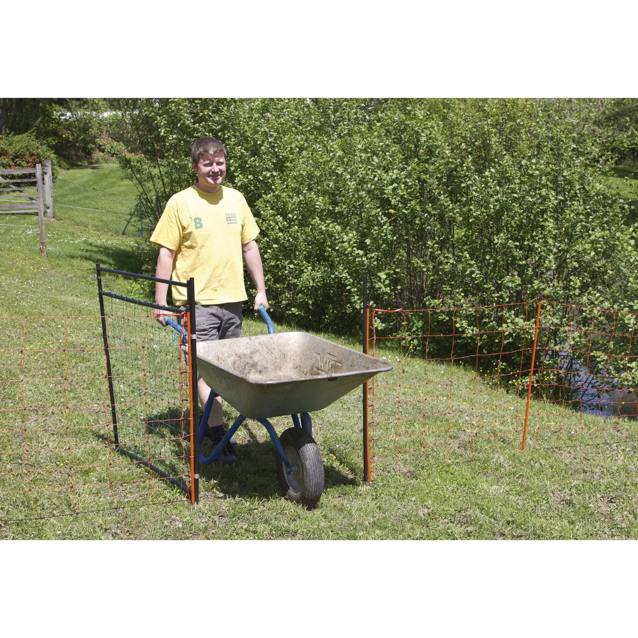 Tor für Geflügelnetze, elektifizierbar Bild 4