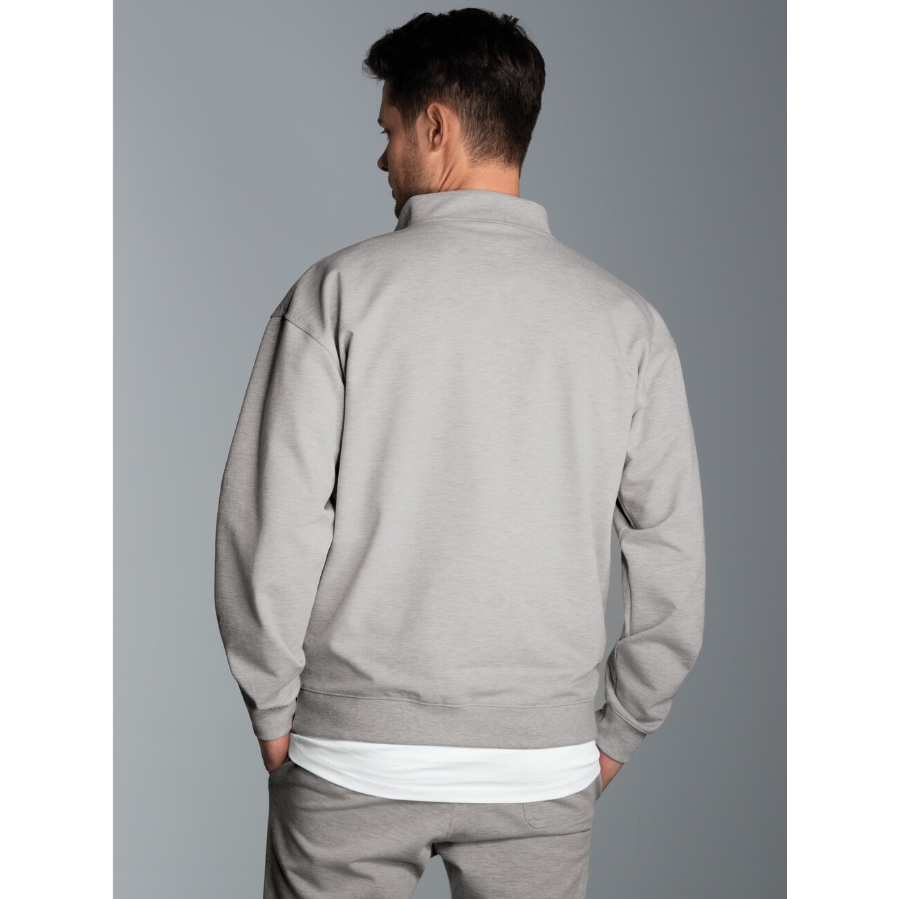 Herren Sweatshirt, Troyer in bequemer Qualität Bild 5