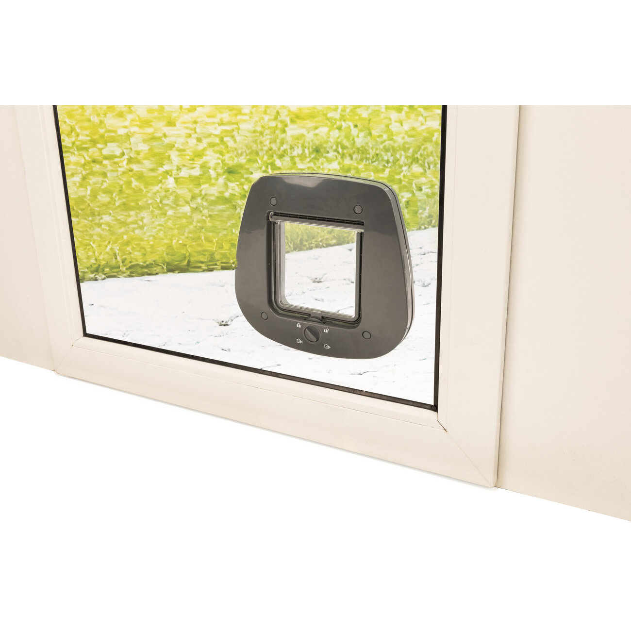 4-Wege Katzenklappe für Glastüren Bild 3