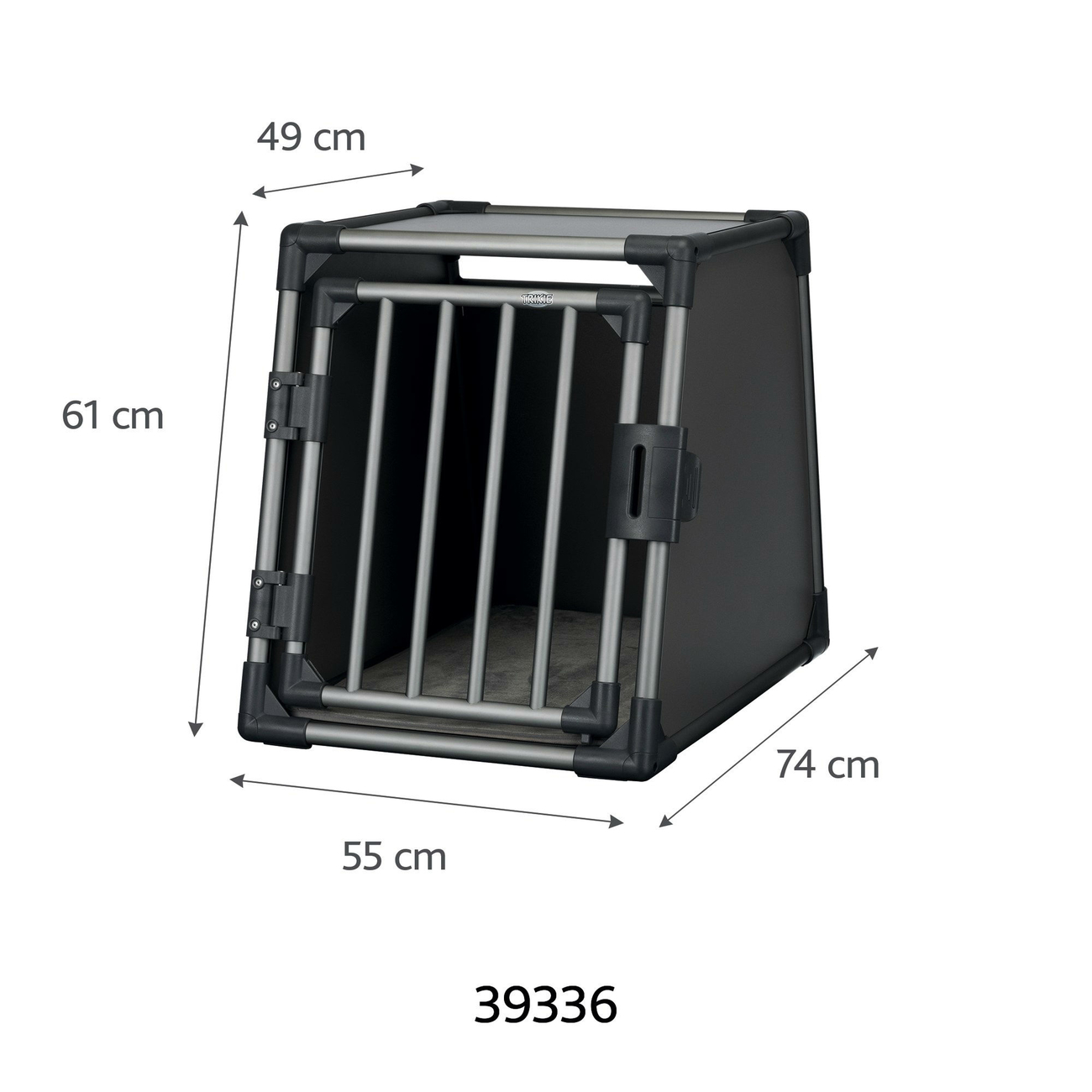 Hunde Alubox Transportbox Aluminium in grafit Bild 4