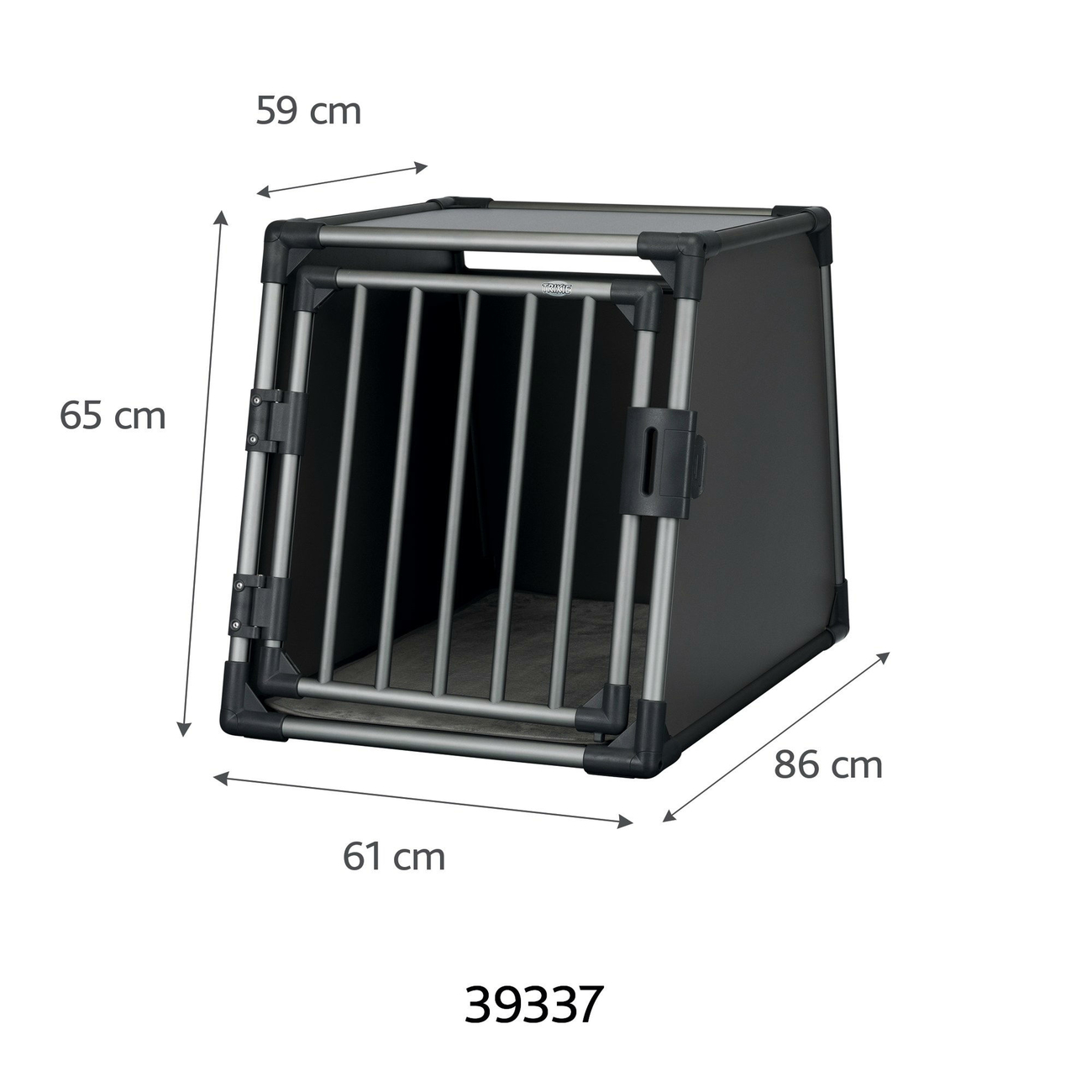Hunde Alubox Transportbox Aluminium in grafit Bild 6