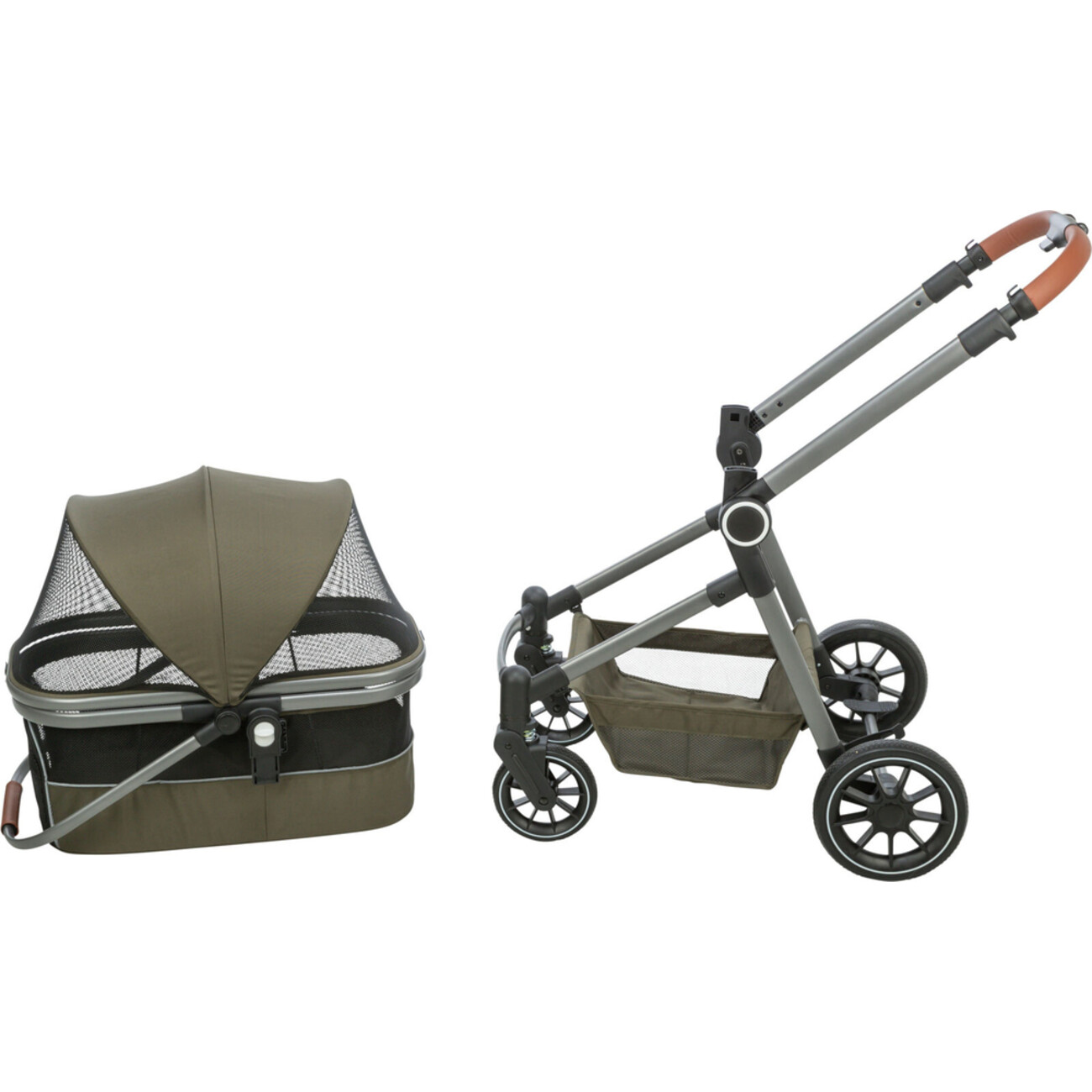 TRIXIE Buggy für Hunde & Katzen – Komfortabler und sicherer Tierwagen Bild 9