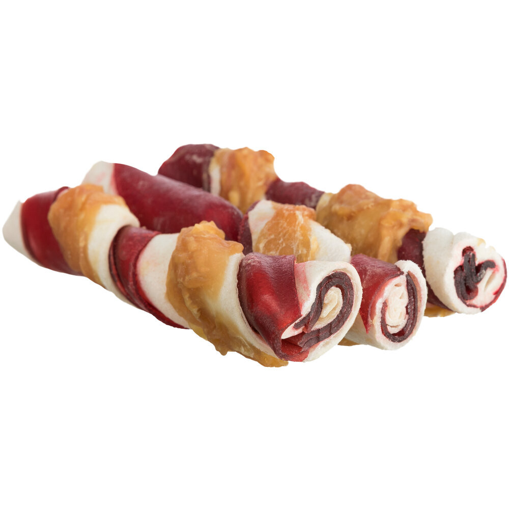 Denta Fun Barbecue Chicken Chewing Rolls Hunde Kaustangen Bild 2