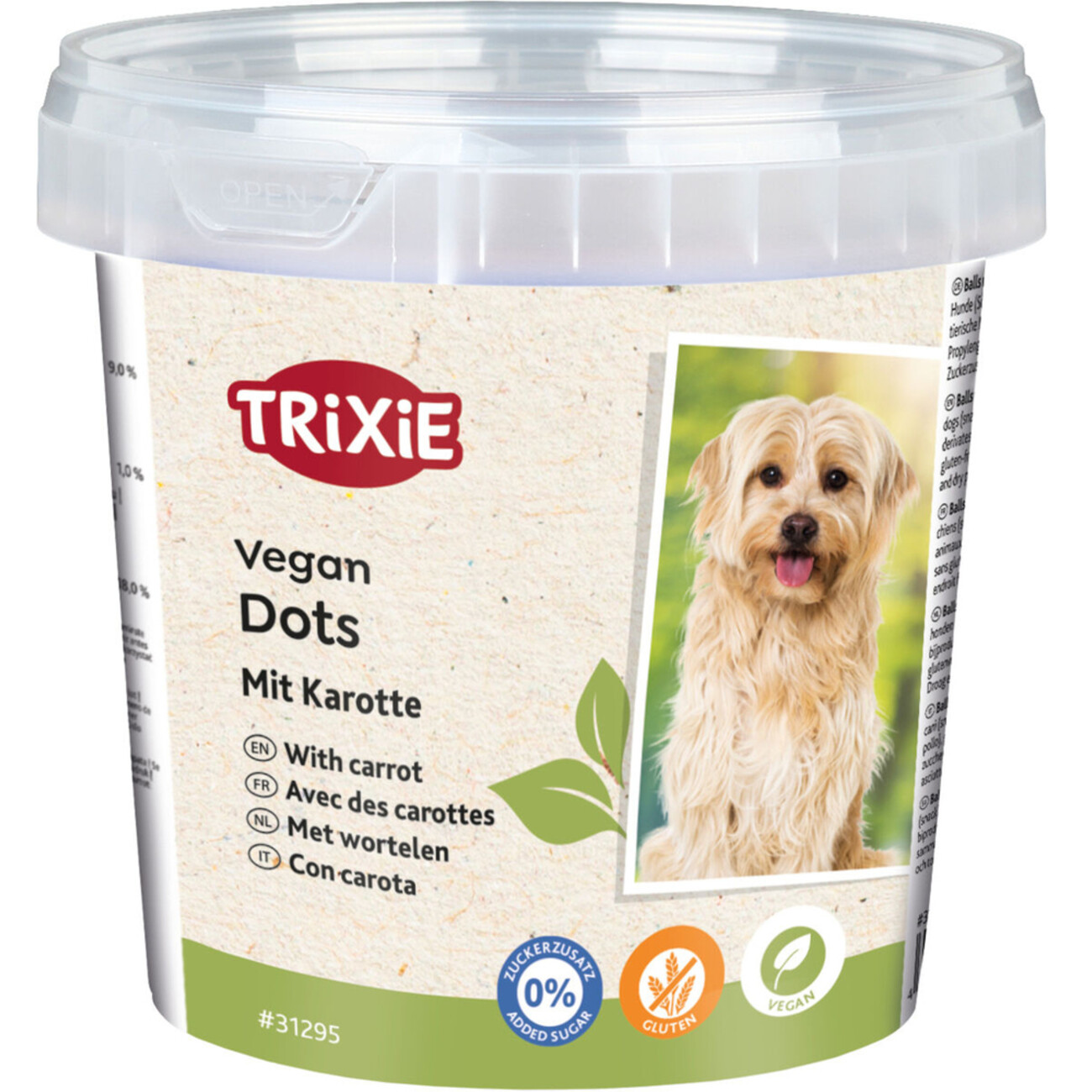 Vegane Dots mit Karotte Hundesnack Bild 1