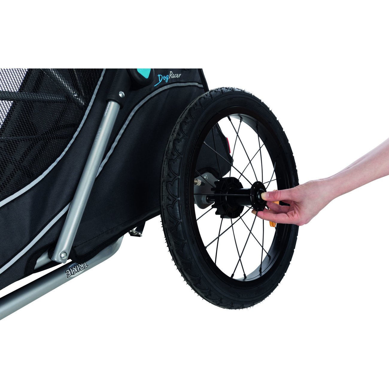 Fahrradanhänger für Hunde mit Hecktür Bild 11