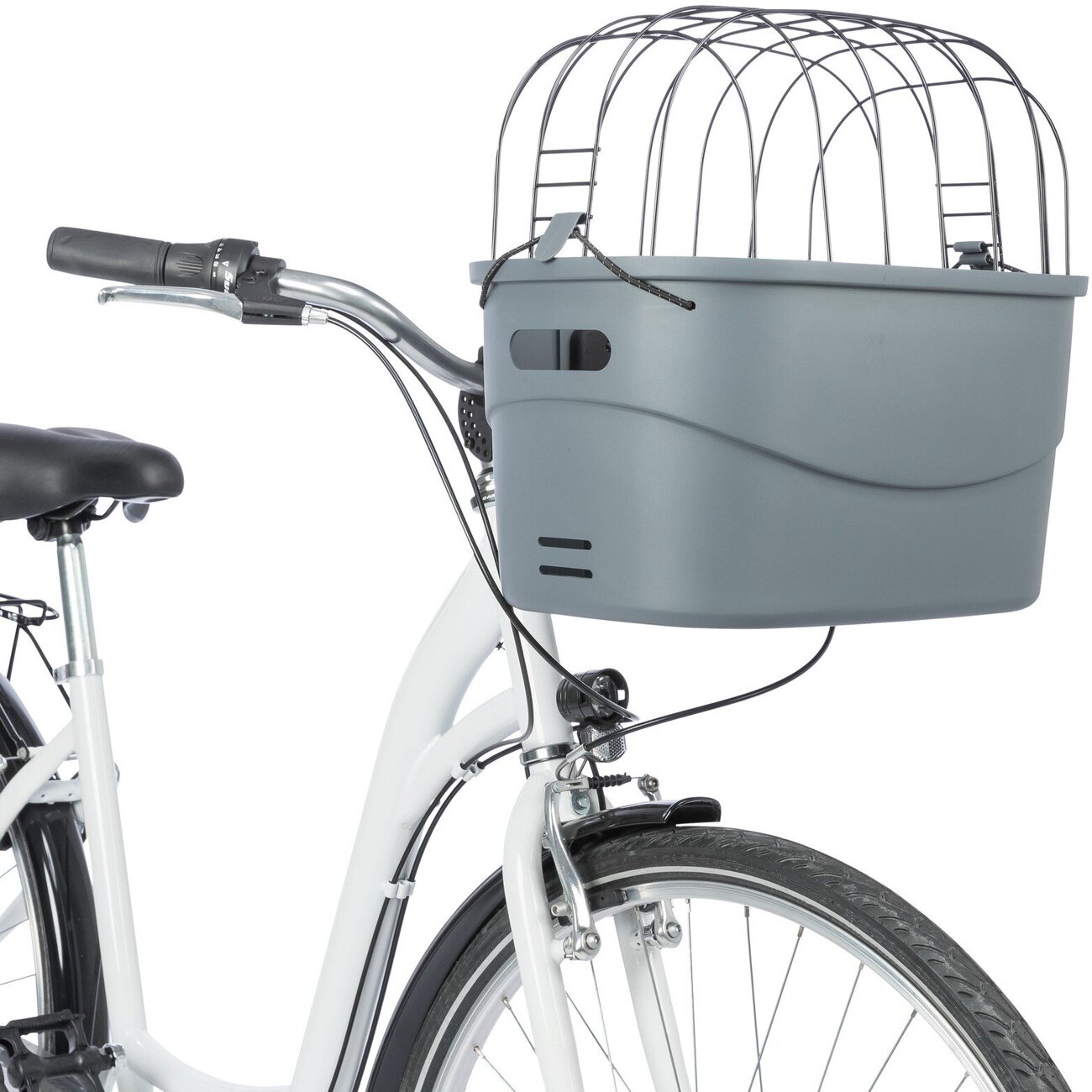 Hunde Front Fahrradkorb mit Gitter Bild 12