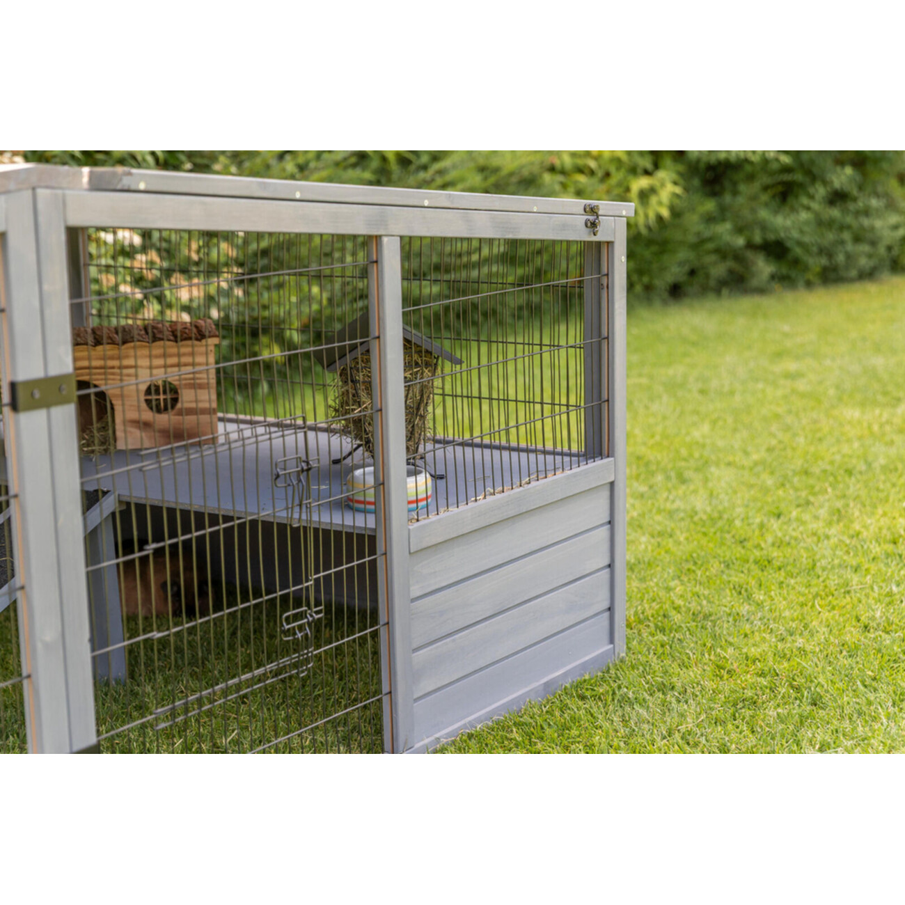 TRIXIE Großes Freilaufgehege für Kleintiere mit Abdeckung | tiierisch.de Bild 4
