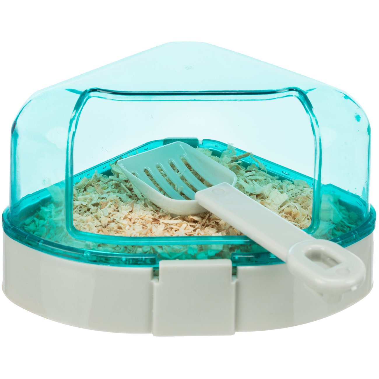 Hamstertoilette Ecktoilette mit Dach Bild 2