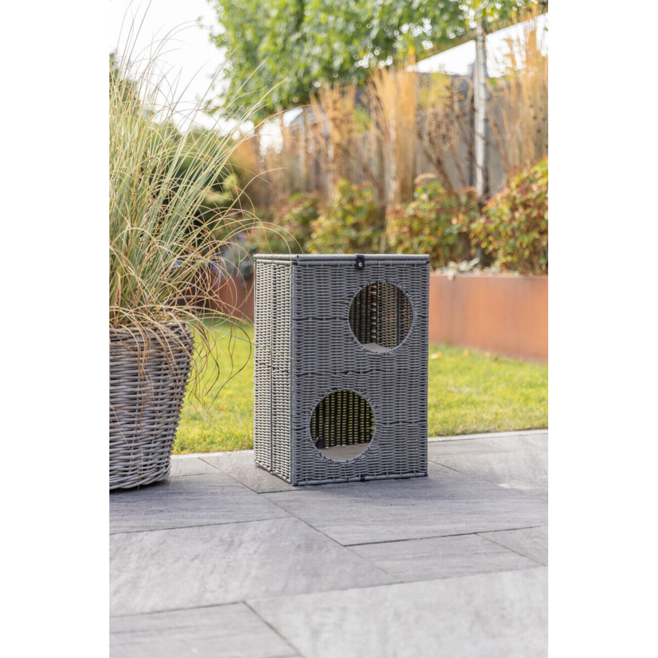 TRIXIE Höhle Amalia eckig outdoor - Katzenhöhle für draußen Bild 7