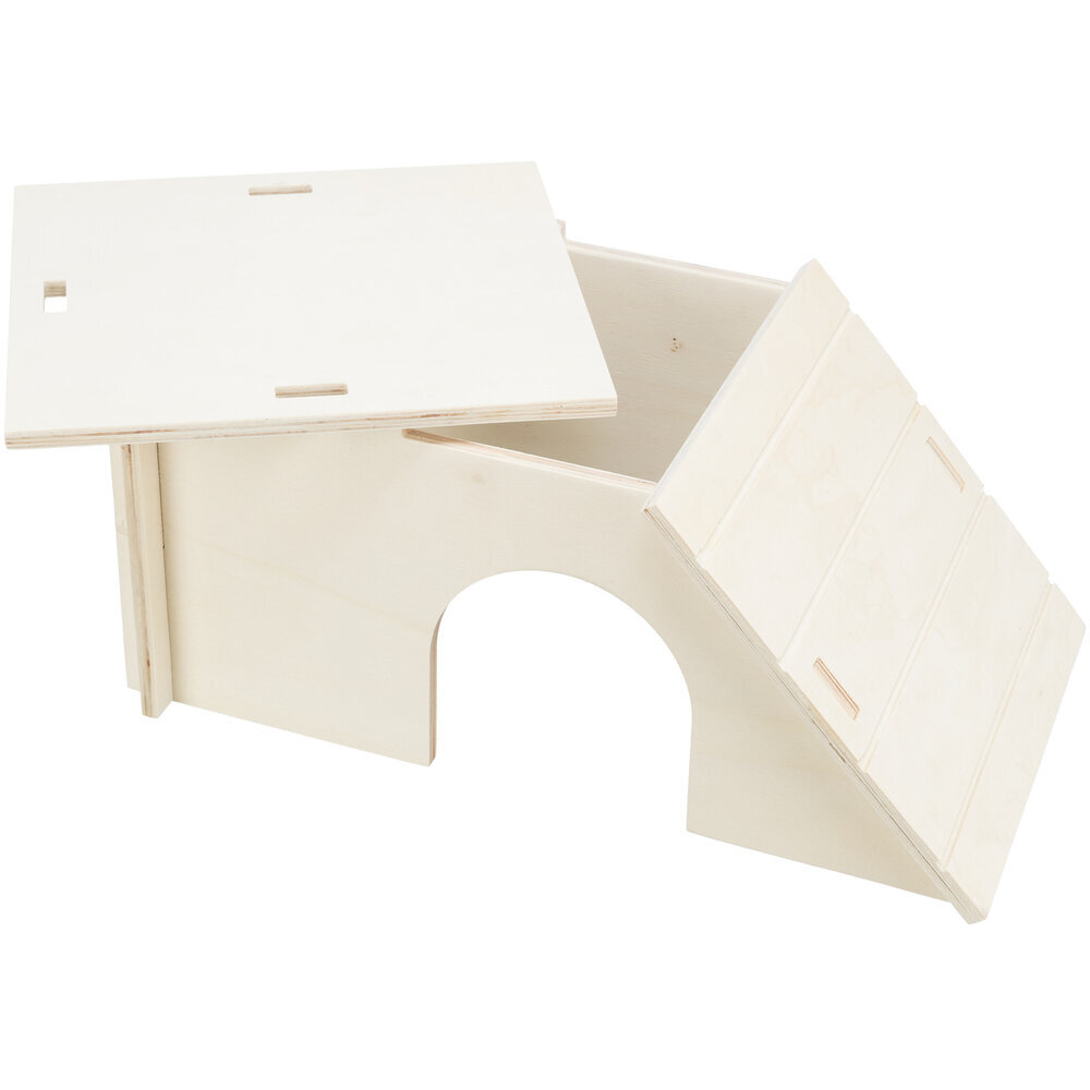 Steckhaus Holz Bent für Kleintiere Bild 5