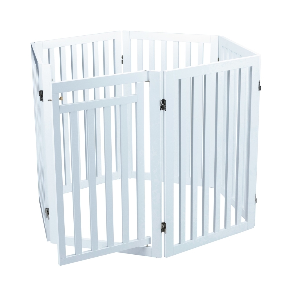 Hunde Absperrgitter mit Tür Bild 20