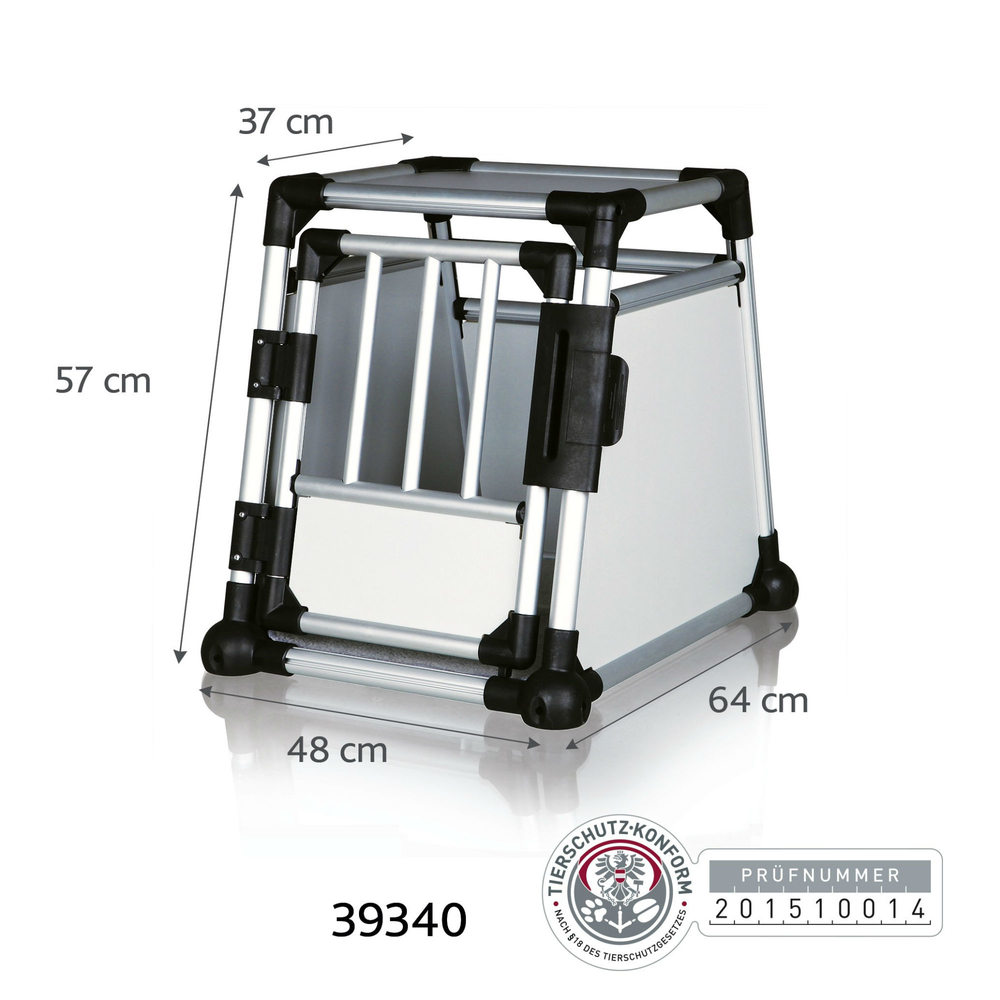 Hunde Transportbox Aluminium, Autobox Alu Bild 3