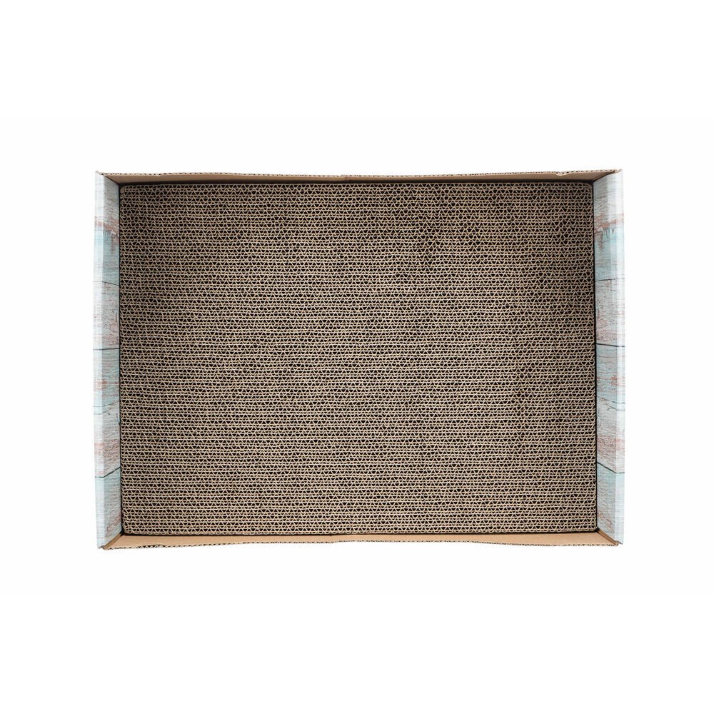 Katzen Kratzbett in bunter Holzoptik Bild 5